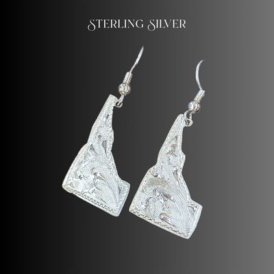 Sterling Silver Idaho Earrings Sterling Silver Idaho Earrings