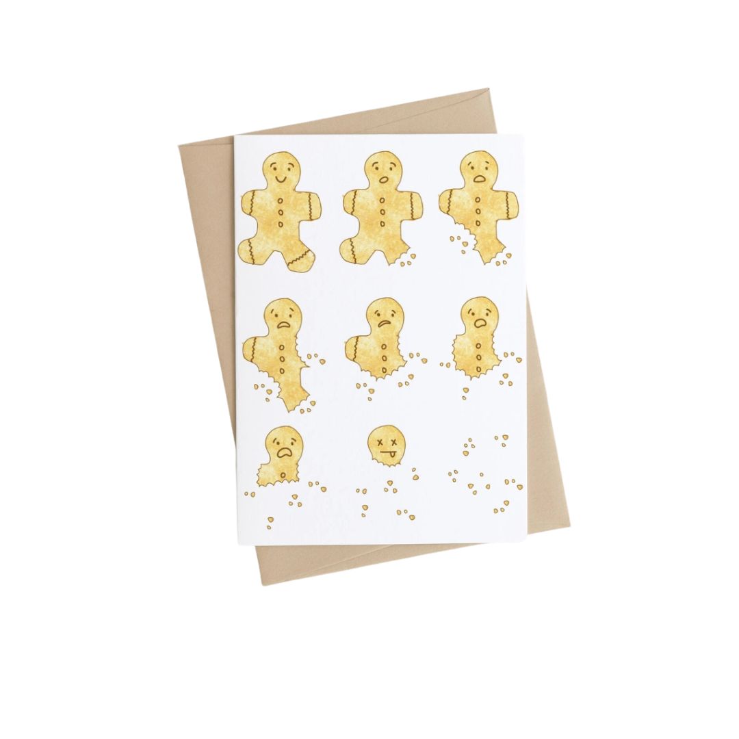 Greeting Card - Gingerbread Man