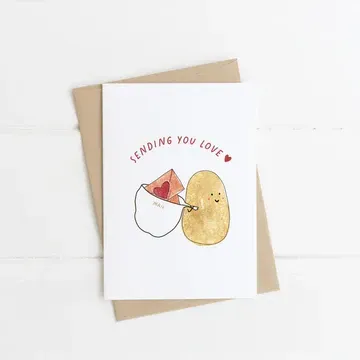 Greeting Card - Sending You Love Greeting Card - Sending You Love