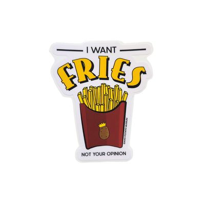 Classic Sticker - fries not Opinions Classic Sticker - fries not Opinions