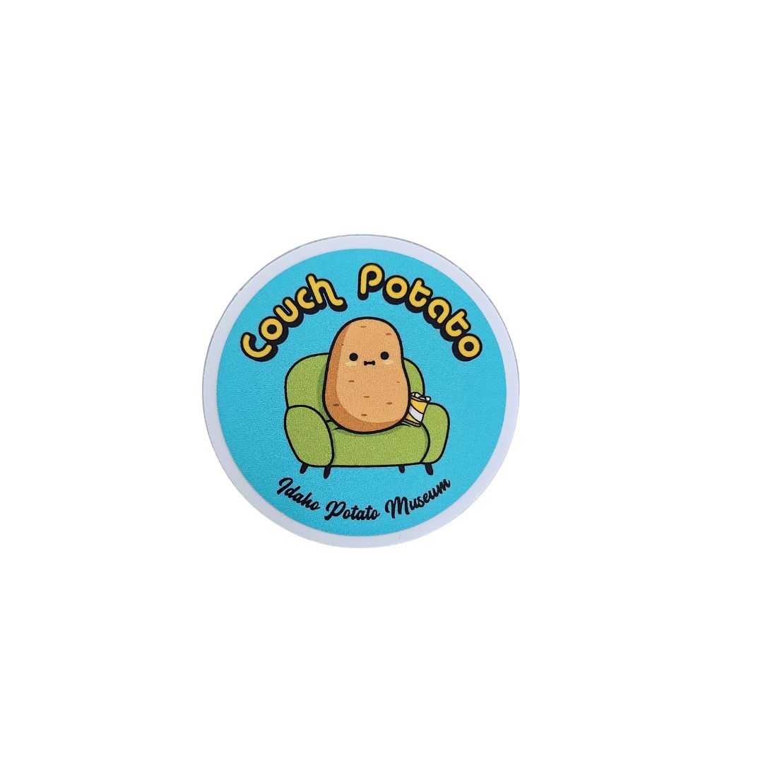 Classic Sticker- Round Couch Potato Classic Sticker- Round Couch Potato