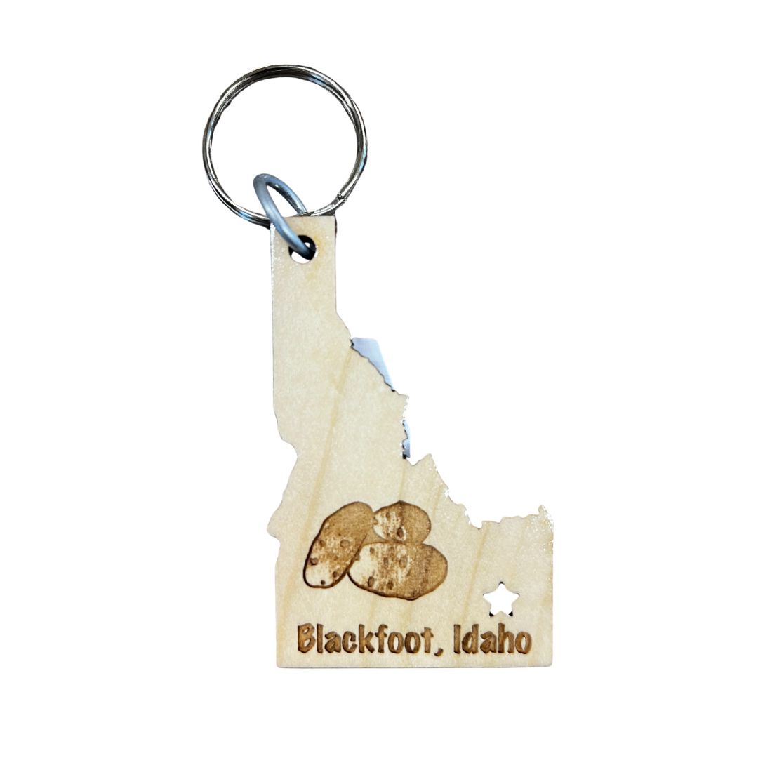 Idaho Shaped Wood KC