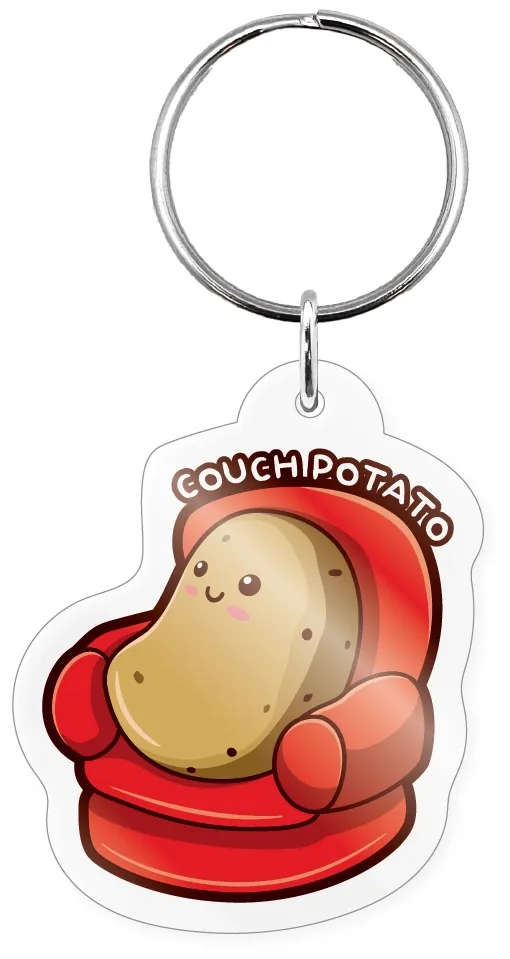 Couch Potato Acrylic Keychain Couch Potato Acrylic Keychain