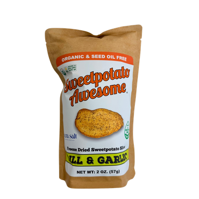 2 oz Dill and Garlic Sweetpotato Slices/Chips