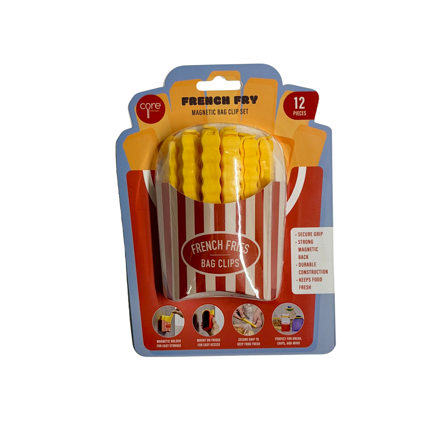 Magnetic French Fry Bag Clips Magnetic French Fry Bag Clips
