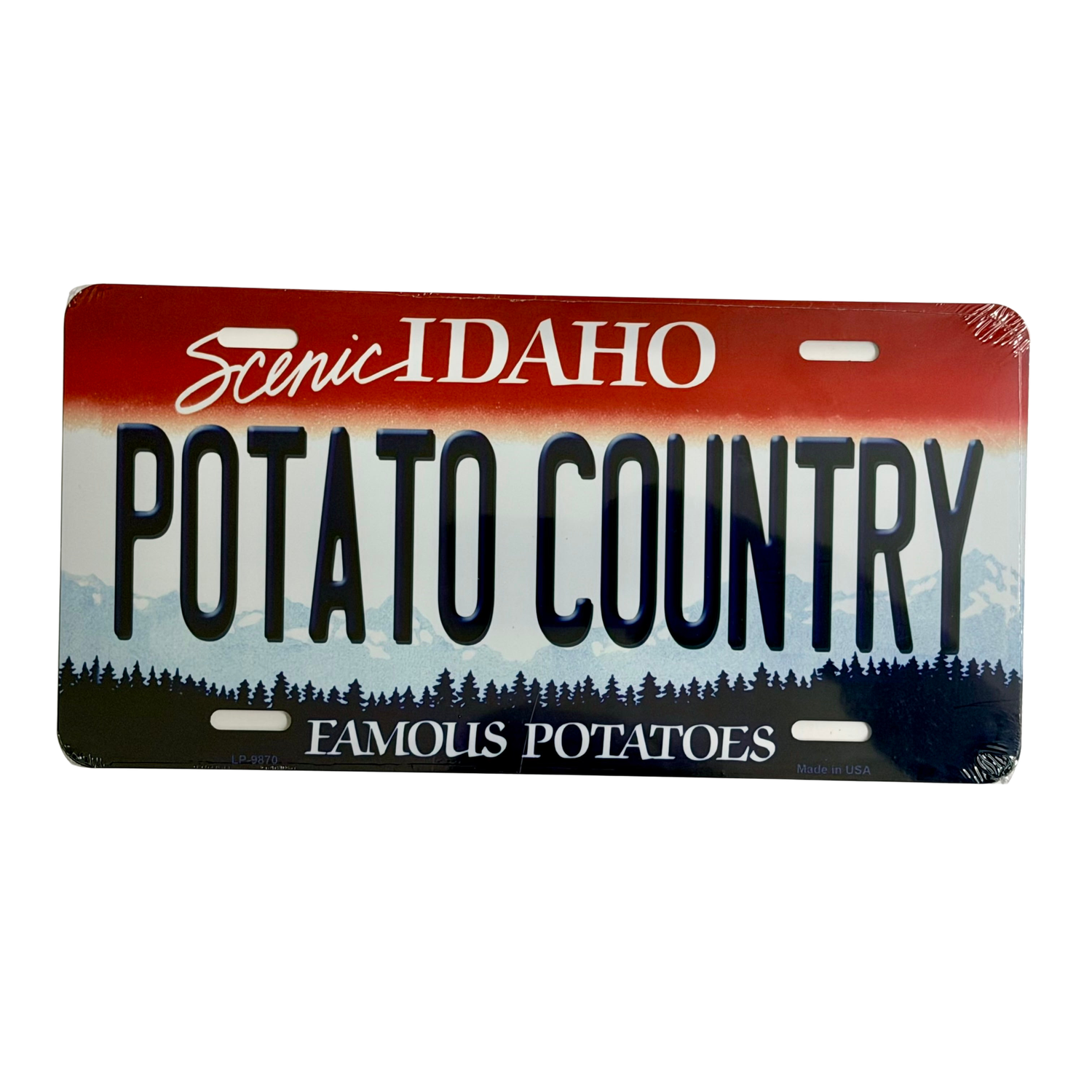 License Plate - Potato Country Large License Plate - Potato Country Large