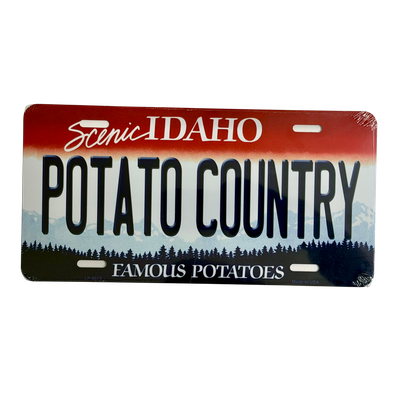License Plate - Potato Country Large License Plate - Potato Country Large