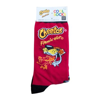 socks - Cheetos Flamin Hot Fire mens crew