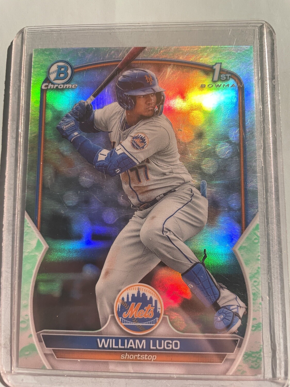 William Lugo Bowman 2023 Refractor card