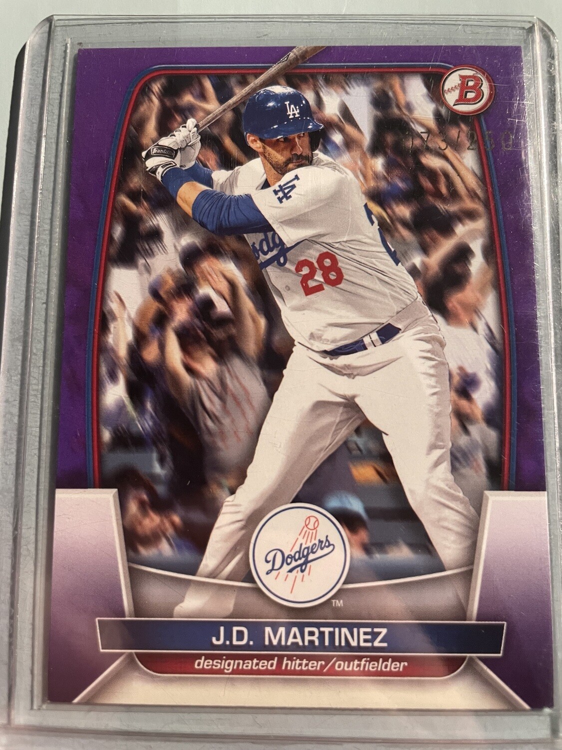 J.D. Martinez Purple 073/250 Bowman 2023