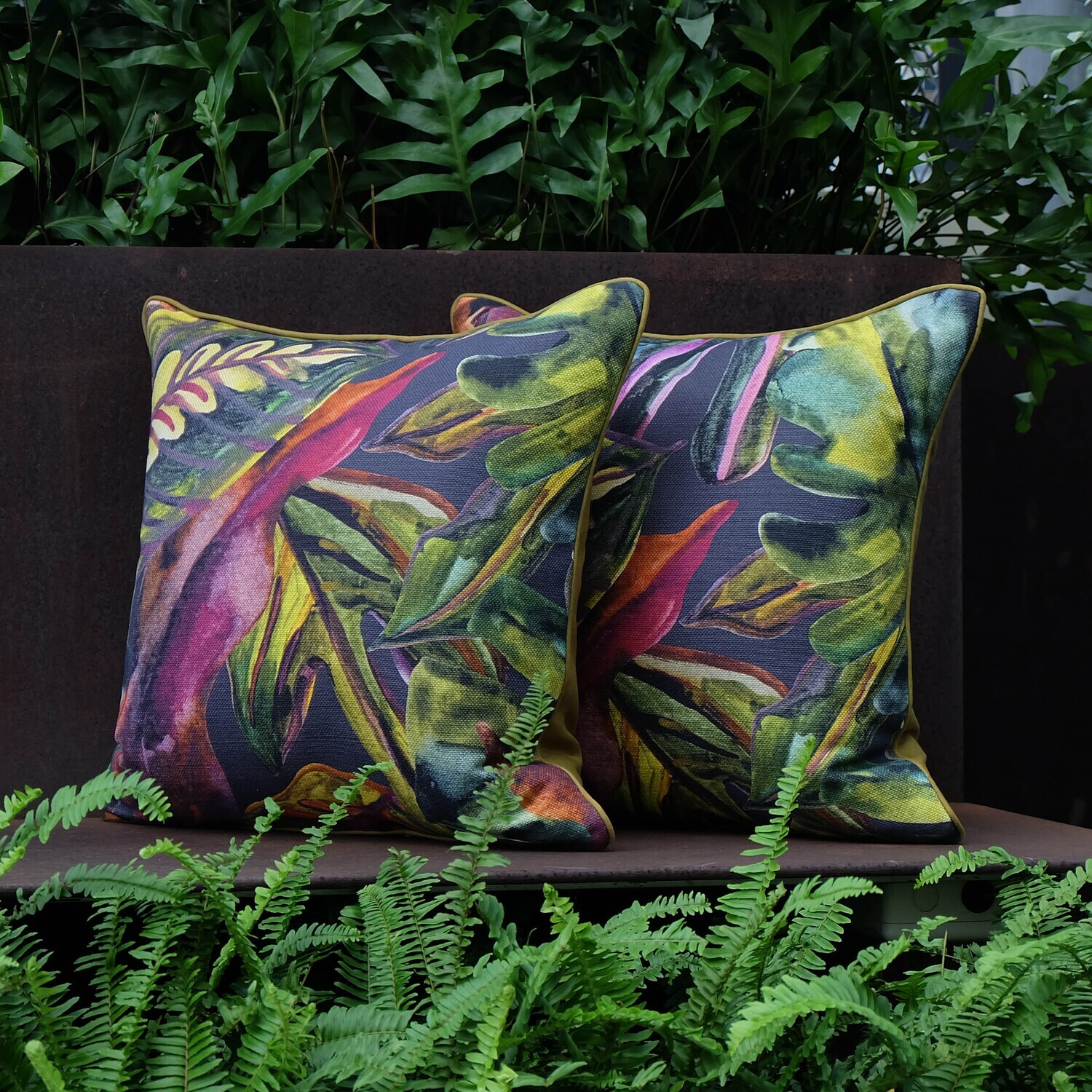 Kolour Jungle Pillow, Full-Front, 50.5 x 50.5cm