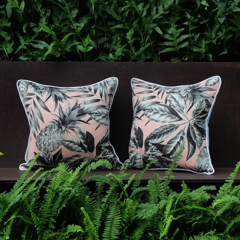 Prismatic Palm Pillow, Full-Front, 45.5 x 45.5cm