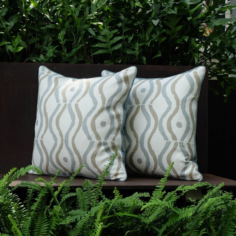 Lakeshore Rain Pillow, Full-Front, 50.5 x 50.5cm