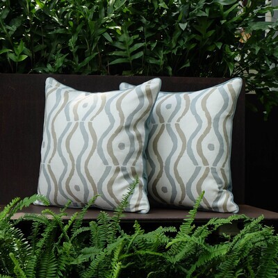 Lakeshore Rain Pillow, Full-Front, 50.5 x 50.5cm