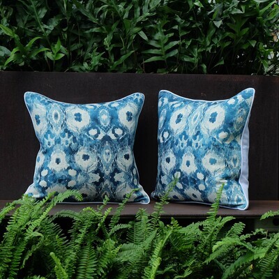 Aegean Mist Pillow, Full-Front, 45.5 x 45.5cm