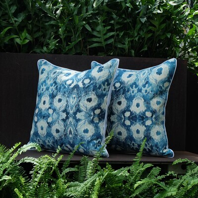 Aegean Mist Pillow, Full-Front, 50.5 x 50.5cm