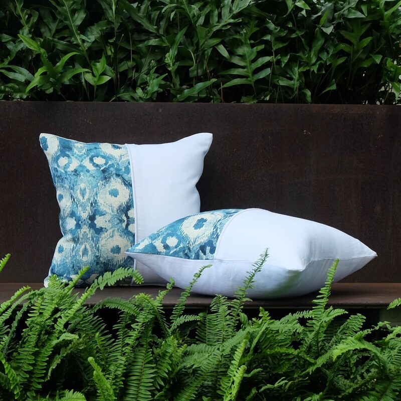 Aegean Mist Pillow Set, Half-Front, 45.5 x 45.5cm, Set of 2 Pillows
