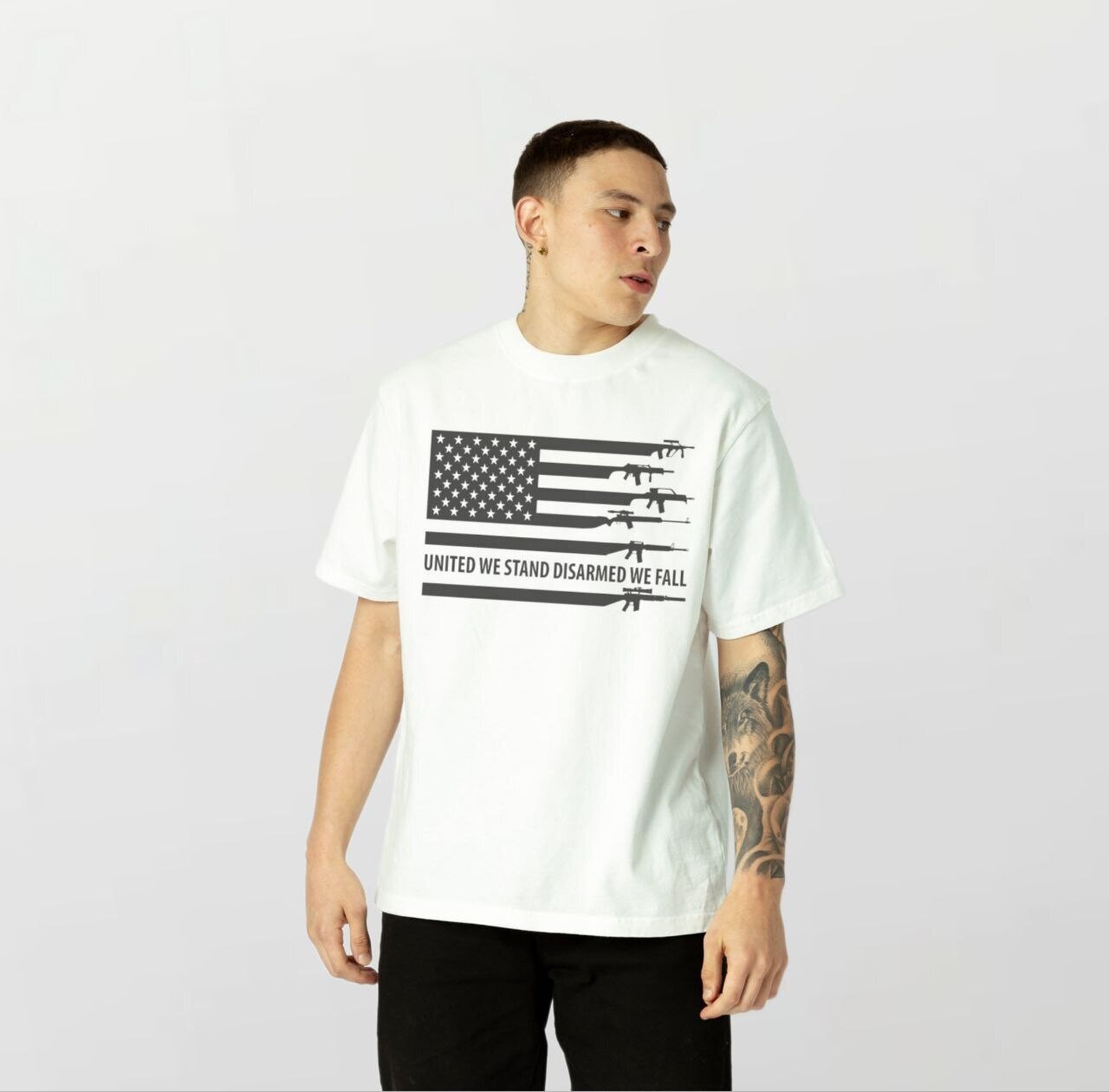United we stand_Elite Tee white