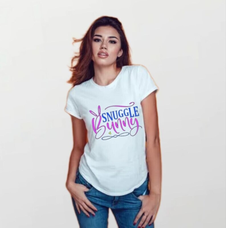 Snuggle bunny_Women&#39;s Elite Tee white
