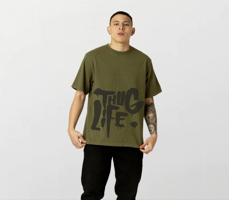 Thug life_Elite Tee milgreen