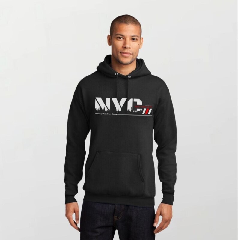 NYC never sleep_Elite Hoodie black