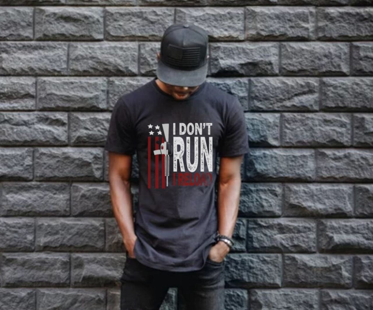 I dont run_Elite Tee black