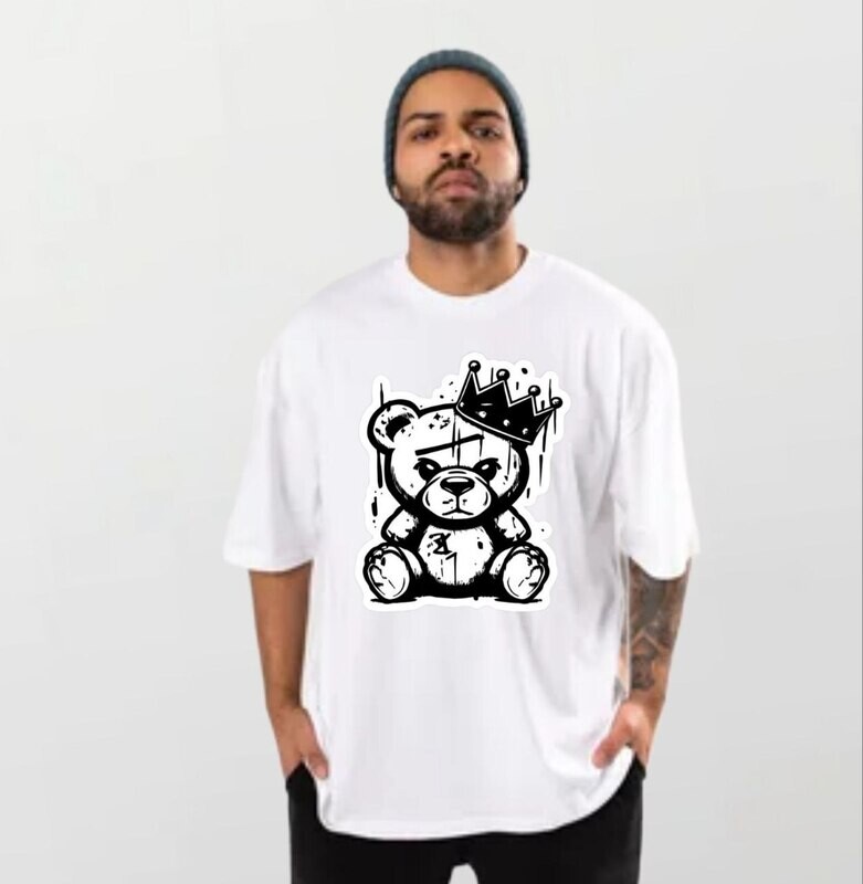 Bear crown_Elite Tee white