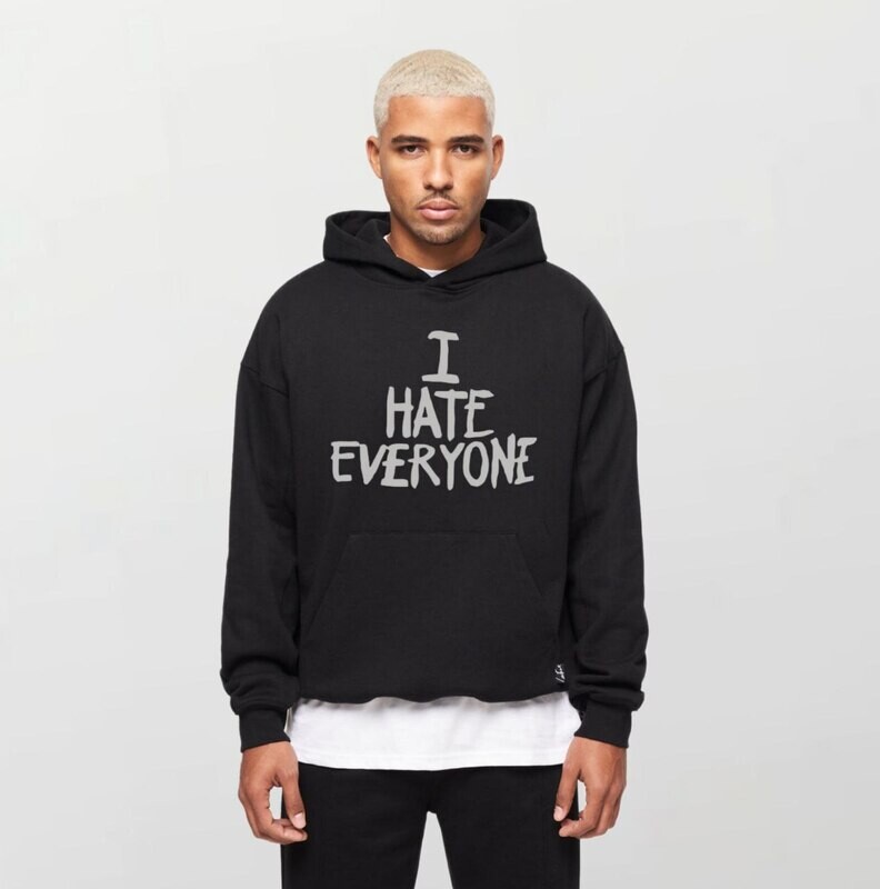 I hate evryone_Elite Hoodie black