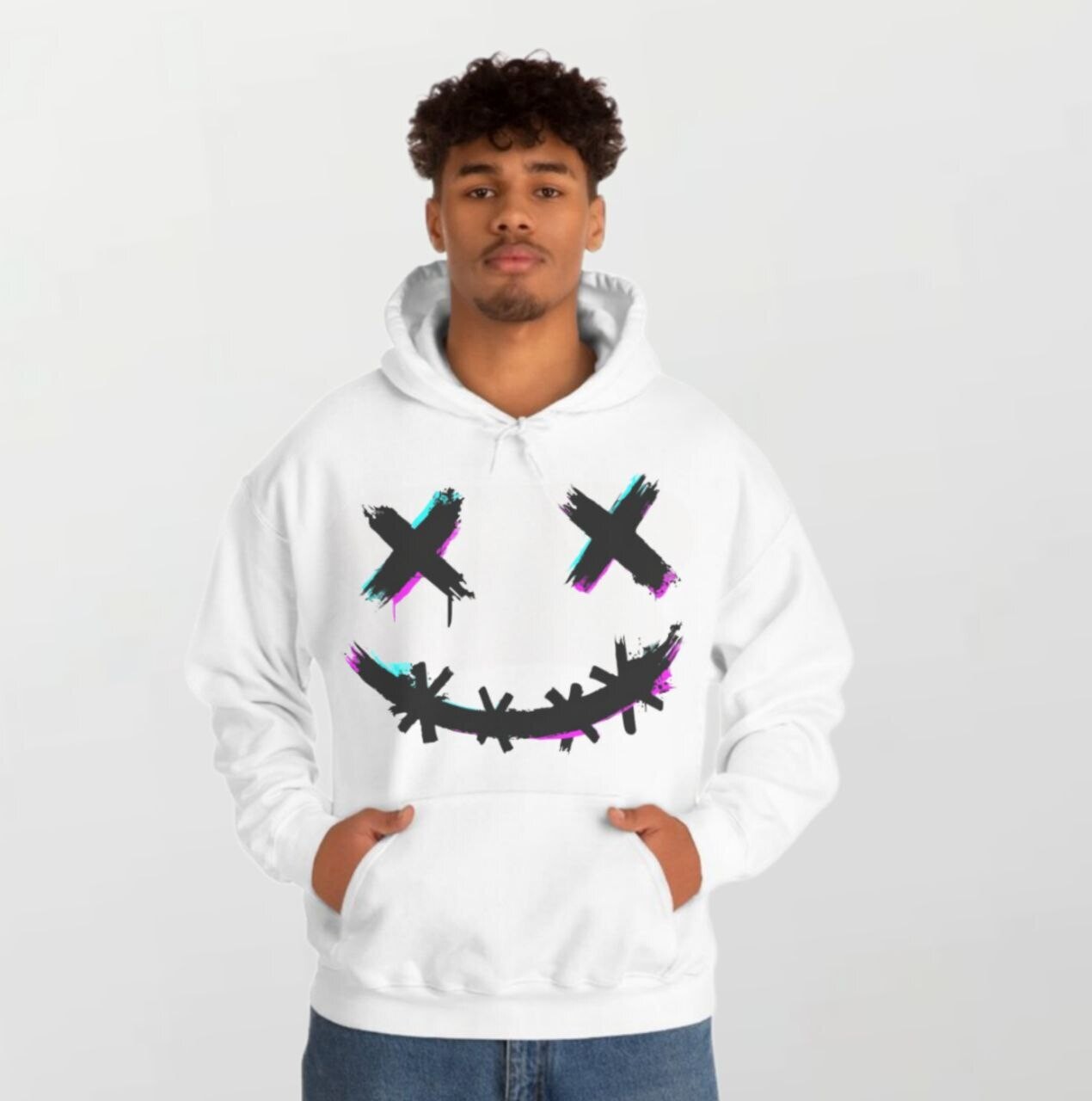 Wockee smile3_Elite Hoodie white