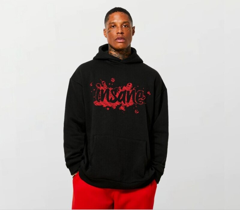 Insane red_Elite Hoodie black