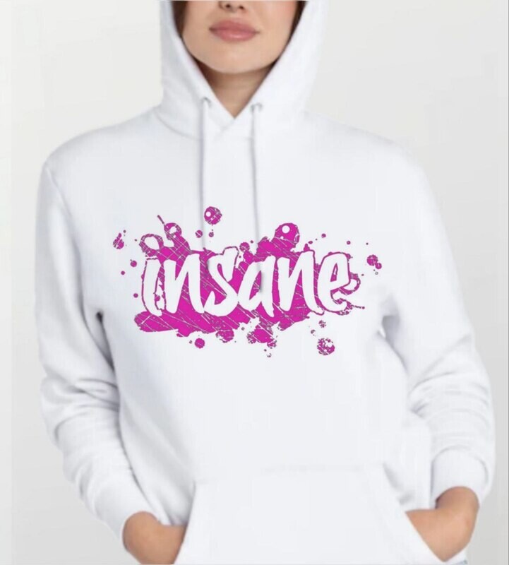 Insane pink_Women&#39;s Elite Hoodie white