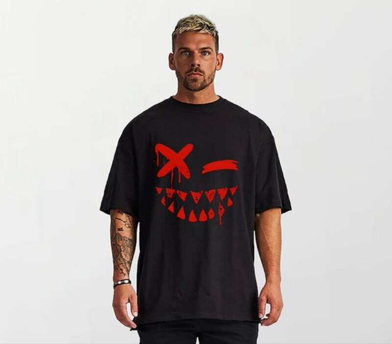 Wockee wink red_Elite Tee black