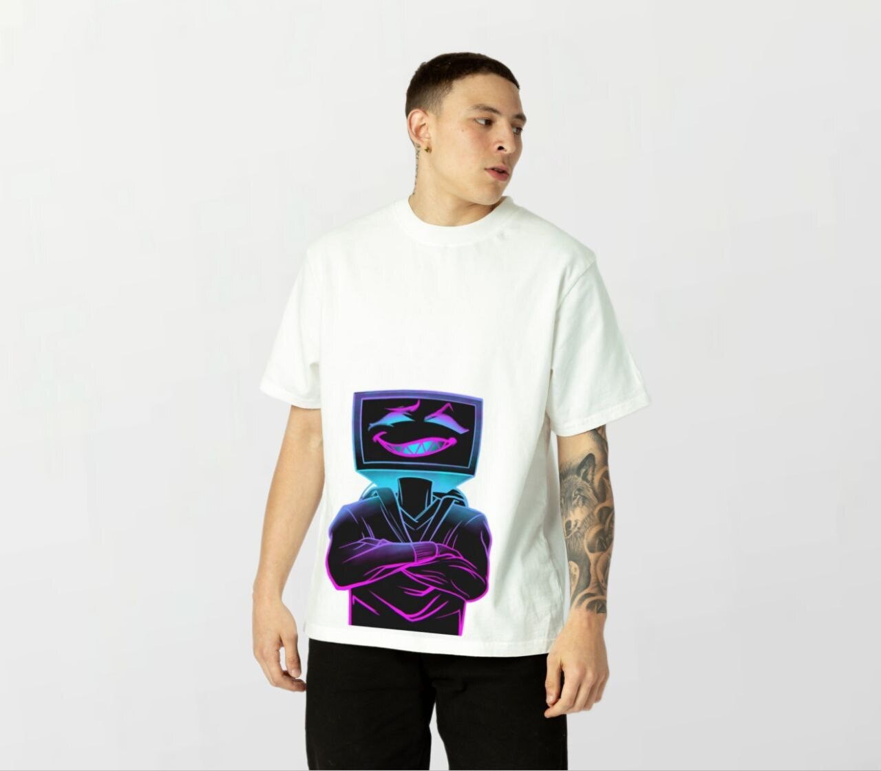 TV head2_Elite Tee white