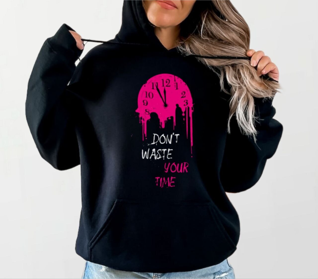 Don&#39;t waste_Women&#39;s Elite Hoodie black
