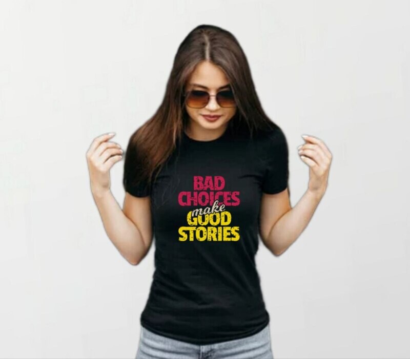 Bad choices_Women&#39;s Elite Tee black