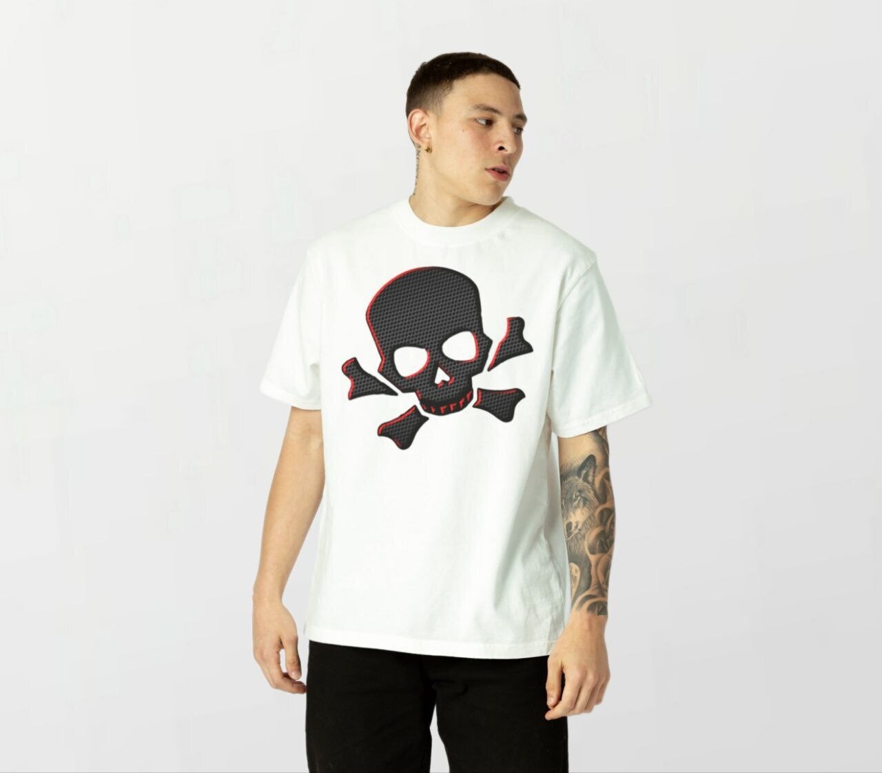 Skull &amp; crossbones_Elite Tee white