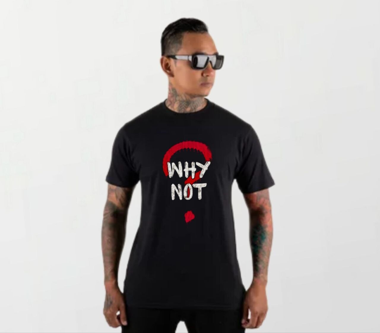 Why not red_Elite Tee white