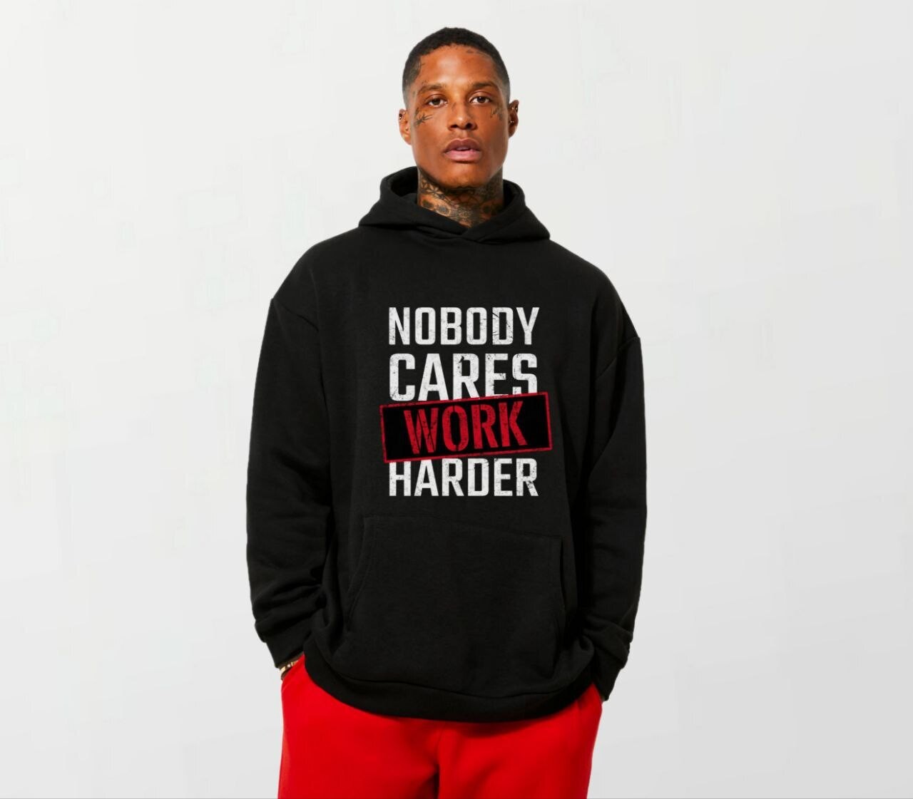 Nobody cares_Elite Hoodie black