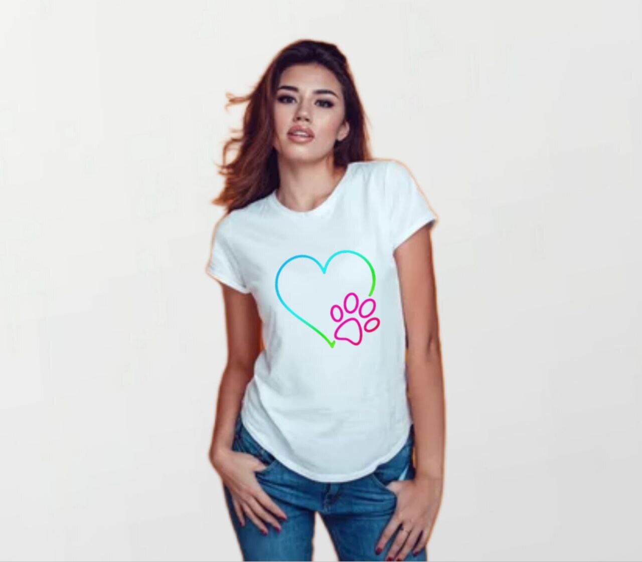Dog lover_Women&#39;s Elite Tee white