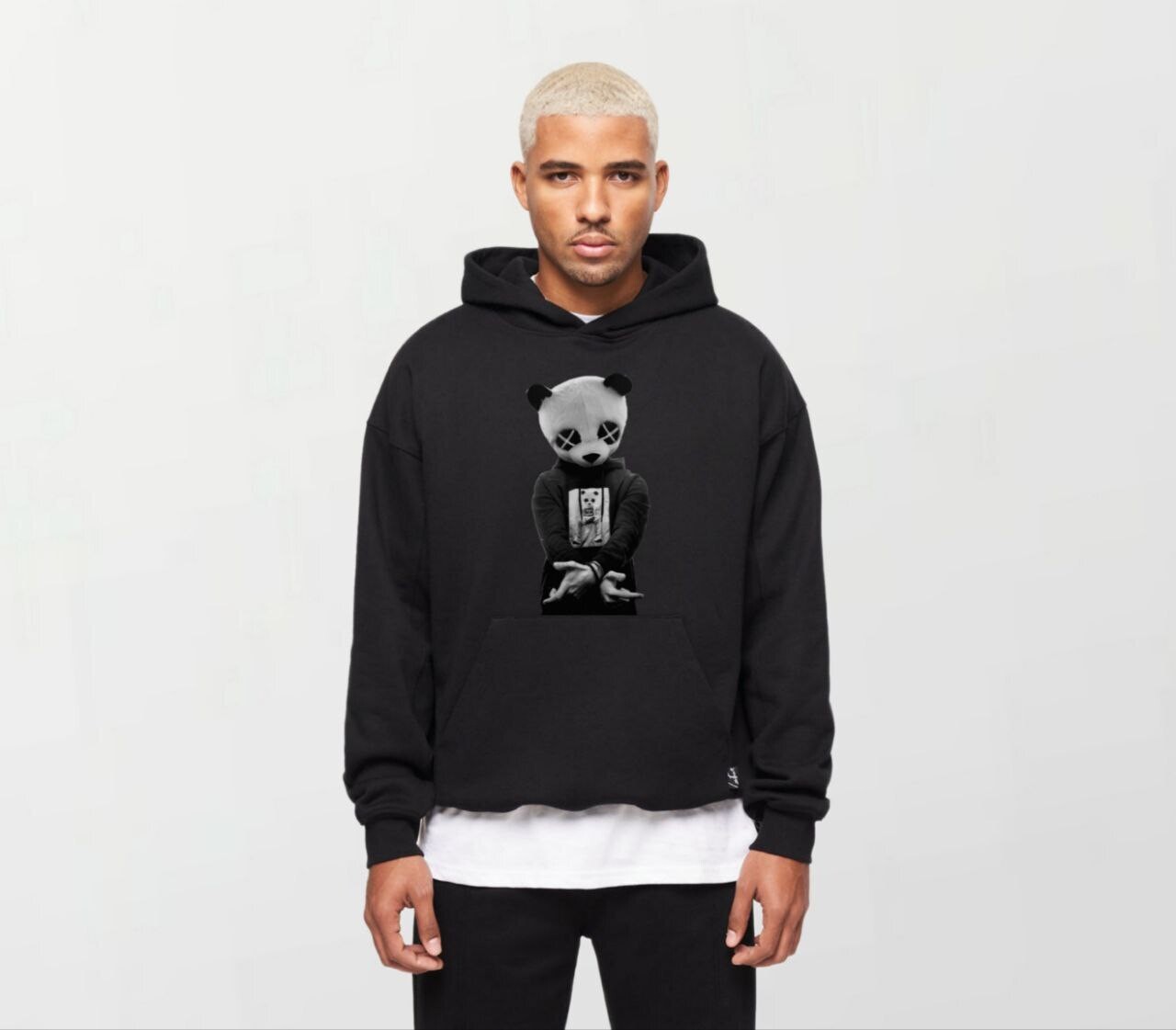 Panda head_Elite Hoodie black