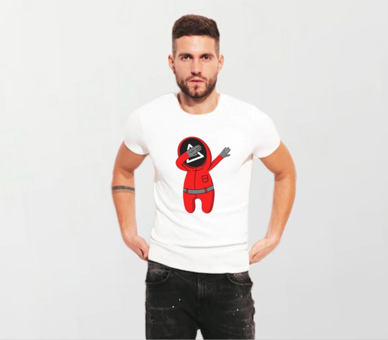 Squid game dab_Elite Tee white