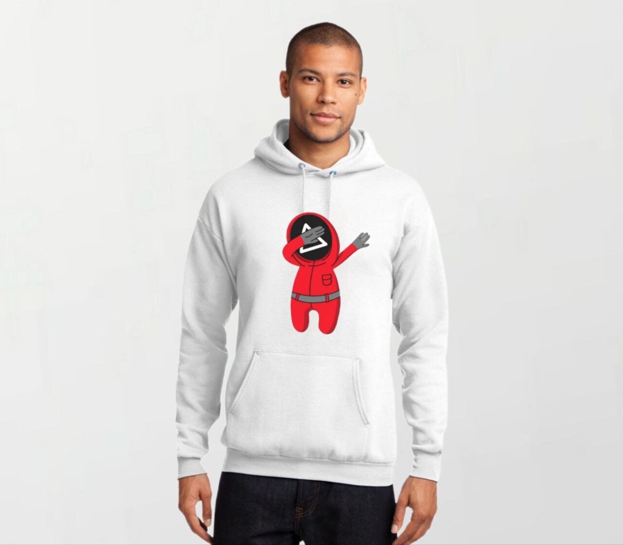 Squid game dab_Elite Hoodie white