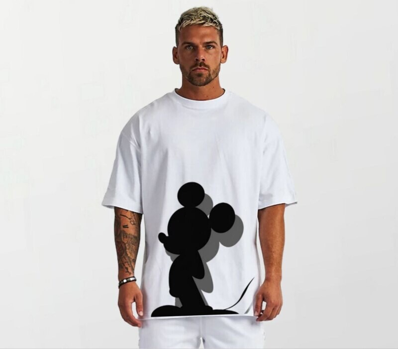 Mickey shadow_Elite Tee white