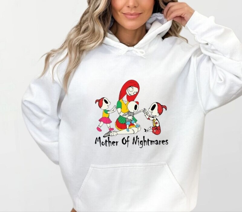 Mother nightmare_Women&#39;s Elite Hoodie white