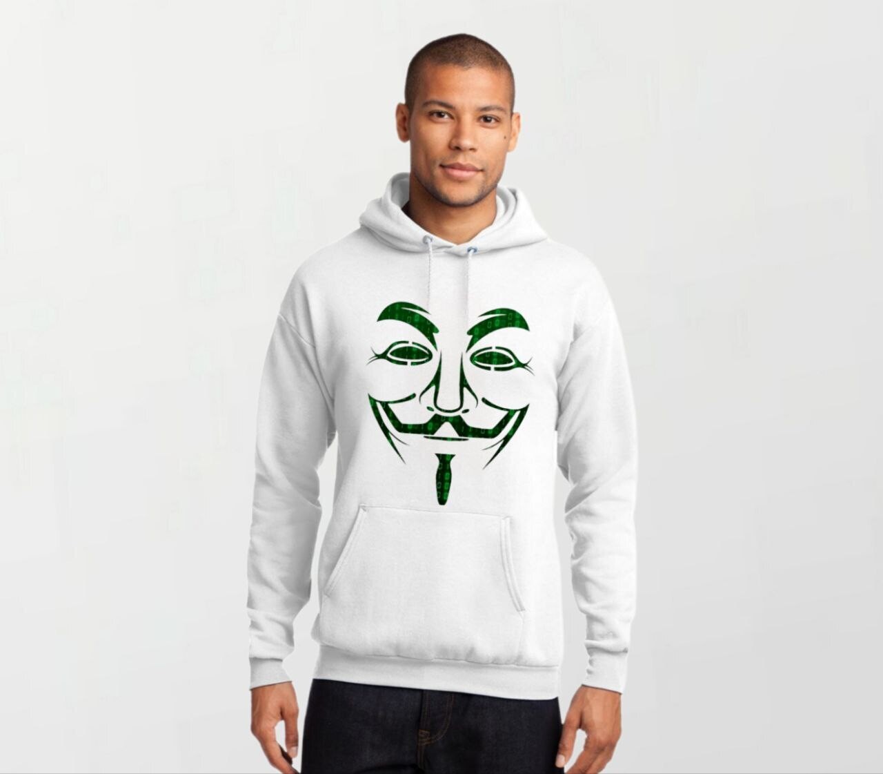 Anon code_Elite Hoodie white