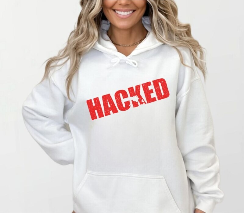 Hacked red_Women&#39;s Elite Hoodie white