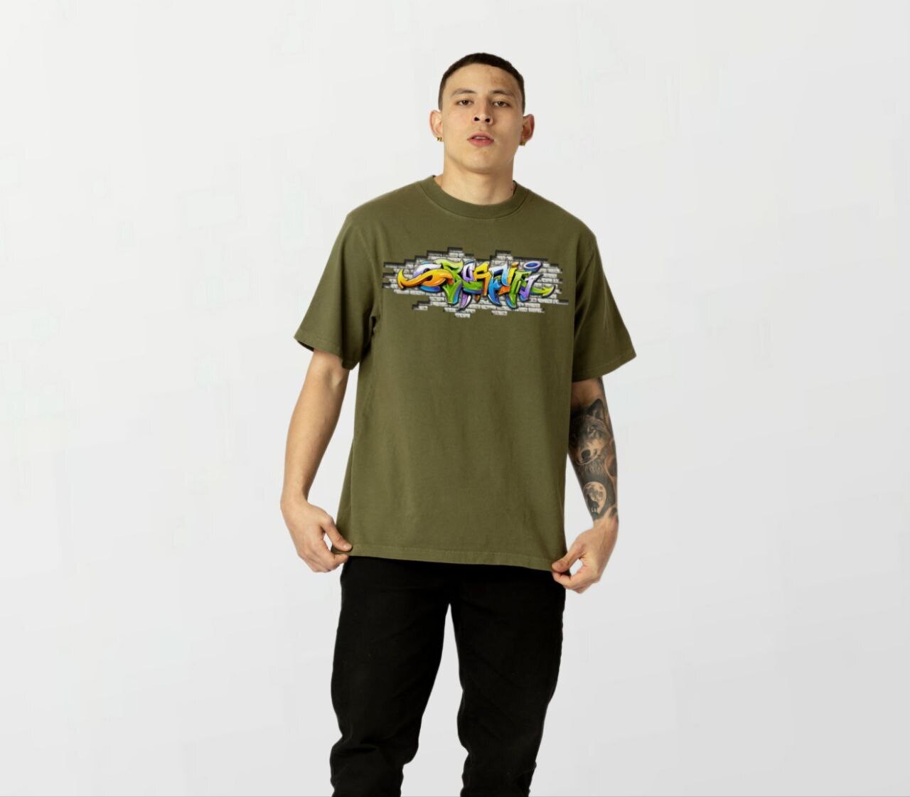 Graffiti_Elite Tee milgreen