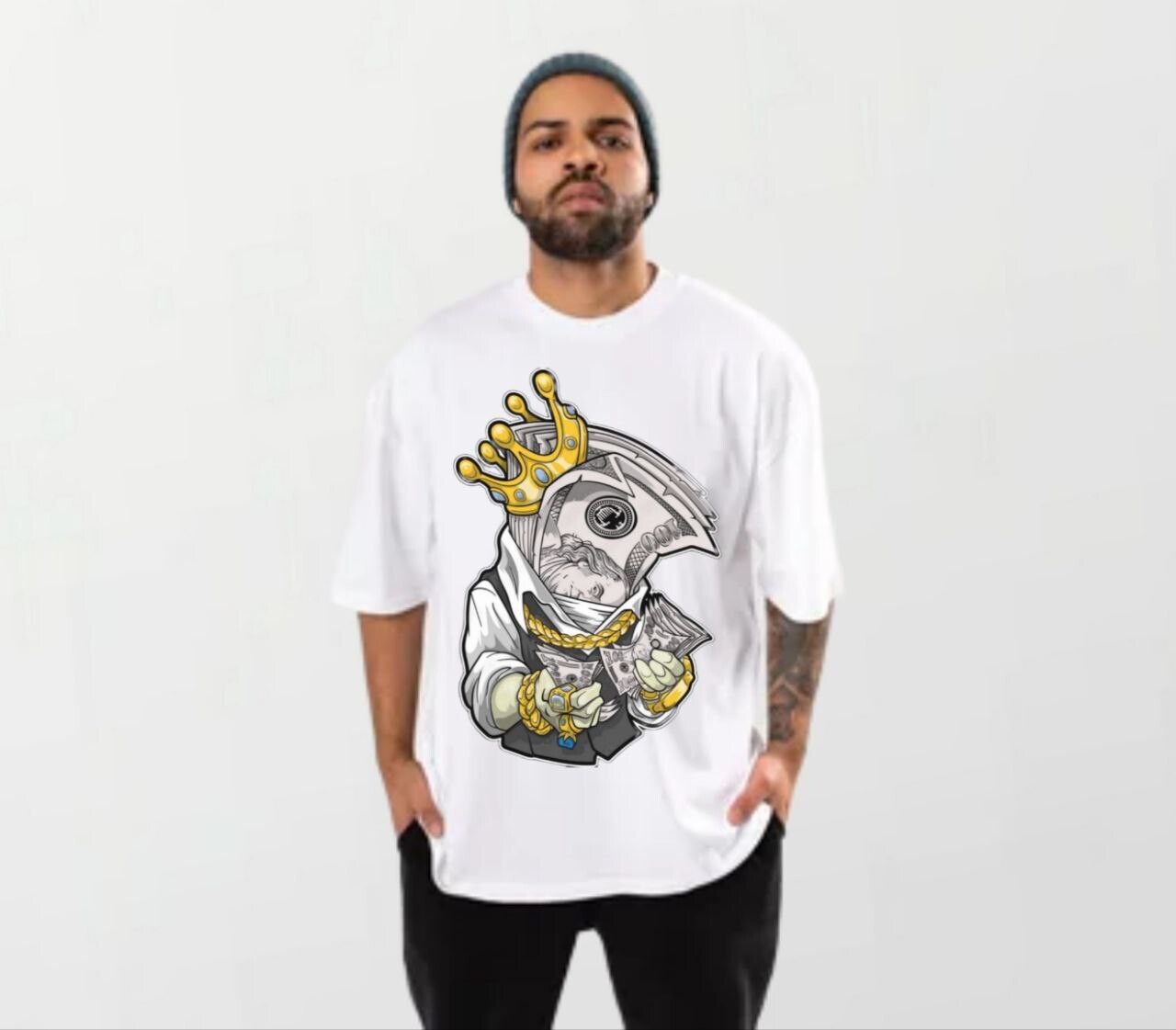 Stacks king_Elite Tee white
