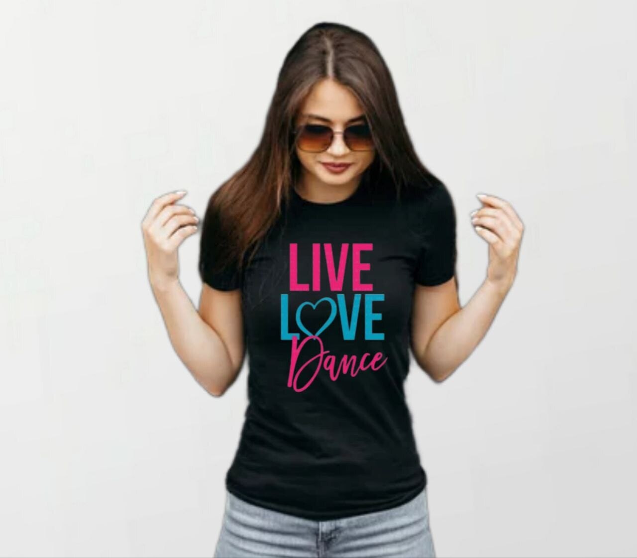 Live love dance_Women&#39;s Elite Tee black