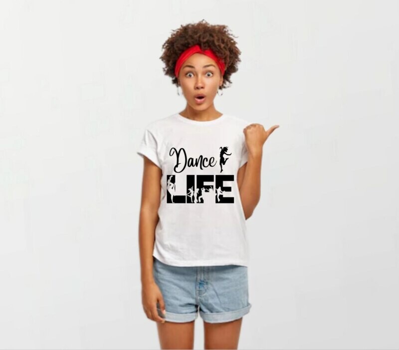 Dance life_Women&#39;s Elite Tee white